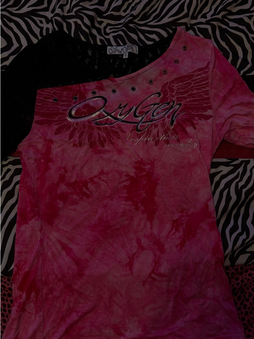 Women's Pink Tie-Dye Short Sleeve Tee